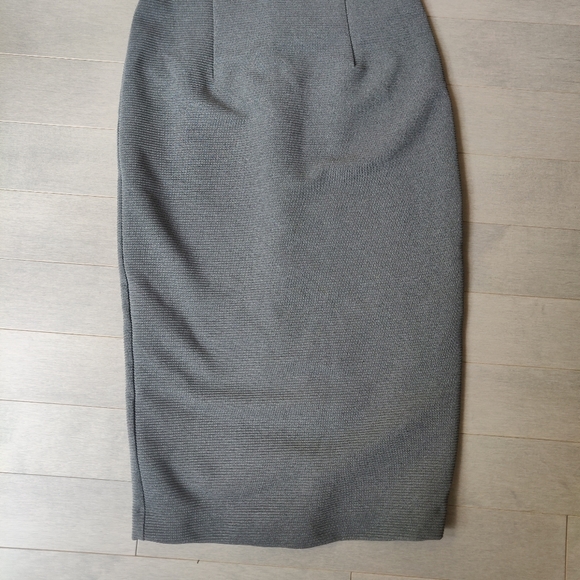 Mango Suit Sleeveless Tube Bodycon Ribbed Midi Dress Size Extra-Small - Picture 6 of 12